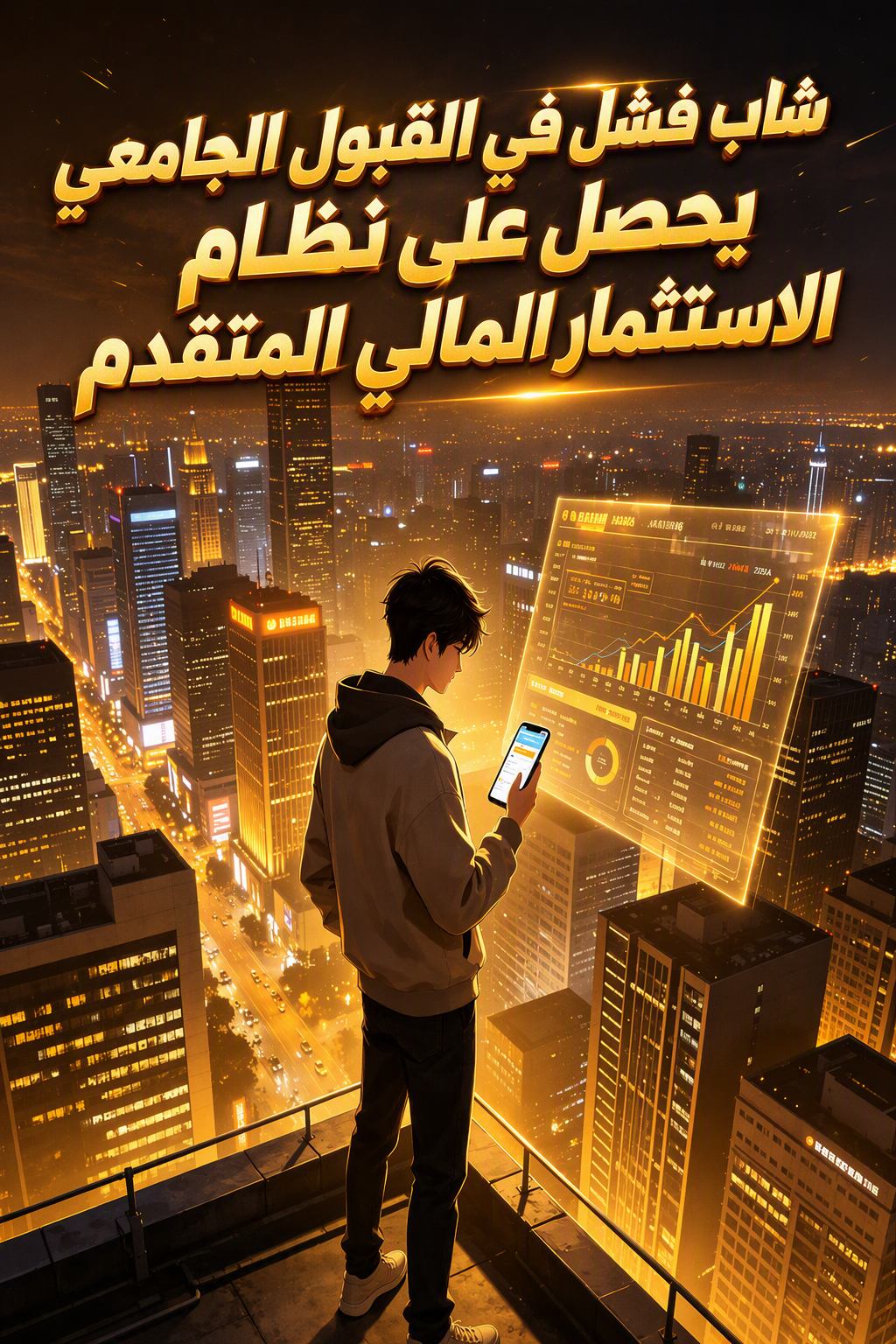 شاب فشل في القبول الجامعي يحصل على نظام الاستثمار المالي المتقدم