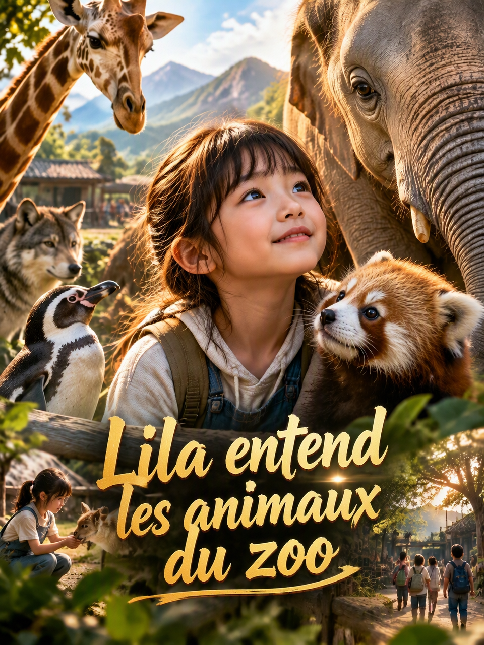 Lila entend les animaux du zoo