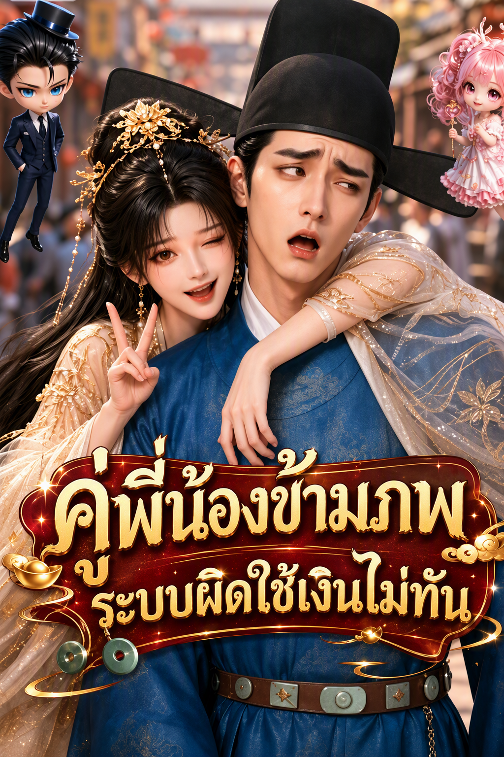 คู่พี่น้องข้ามภพ ระบบผิดใช้เงินไม่ทัน