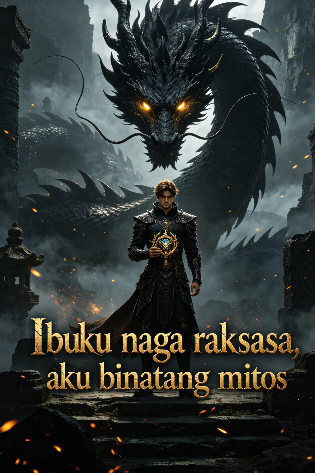 Ibuku naga raksasa, aku binatang mitos