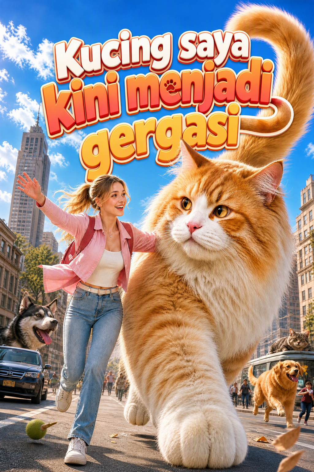 Kucing saya kini menjadi gergasi