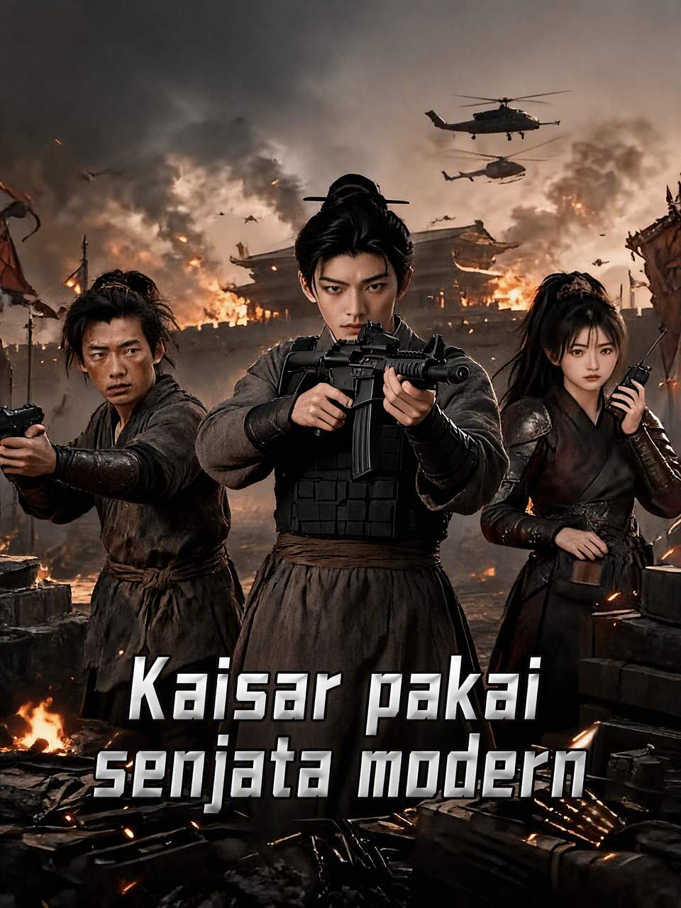 Kaisar pakai senjata modern