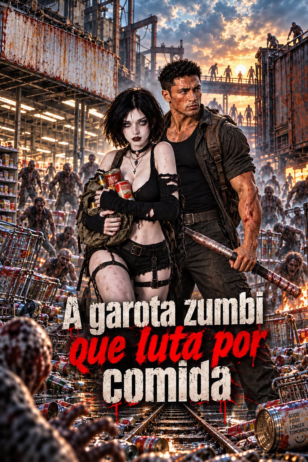 A garota zumbi que luta por comida
