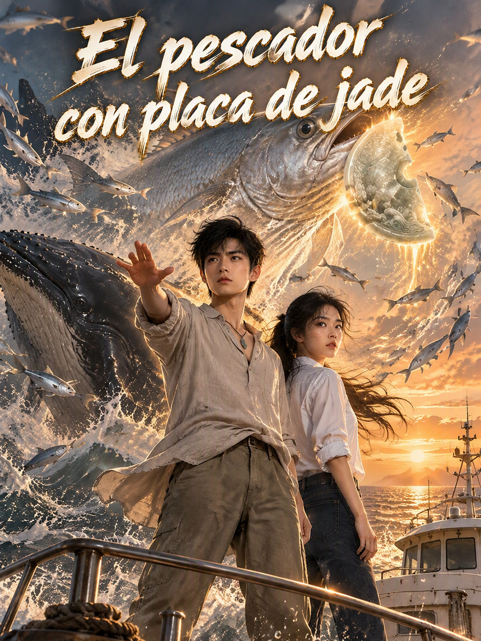 El pescador con placa de jade