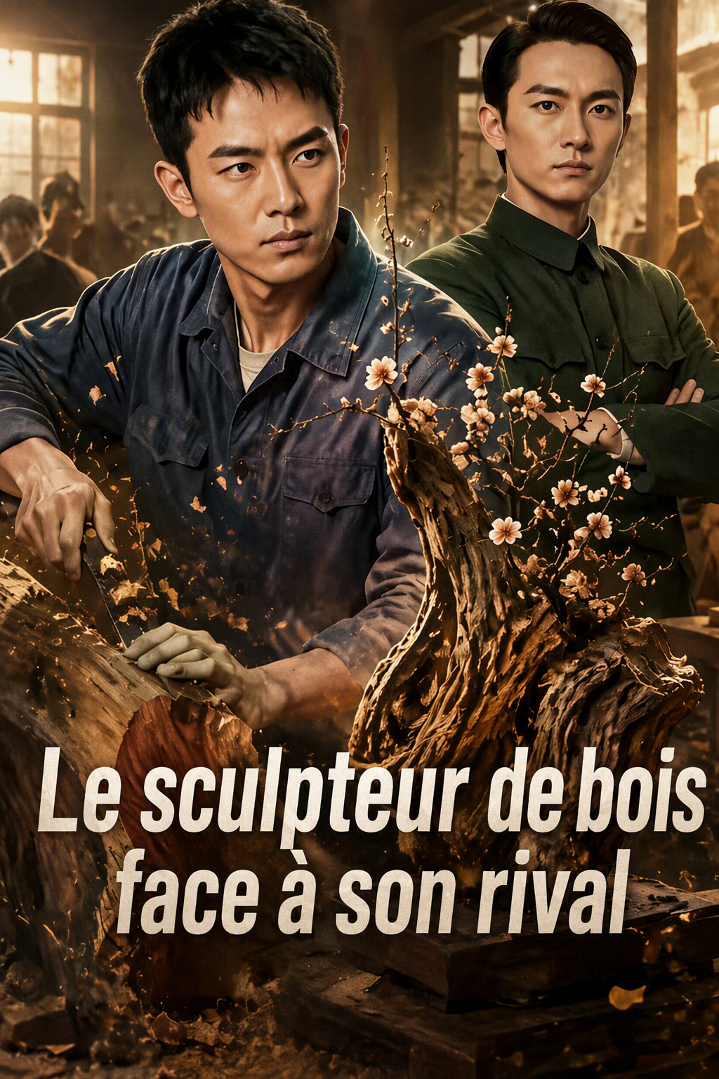 Le sculpteur de bois face à son rival