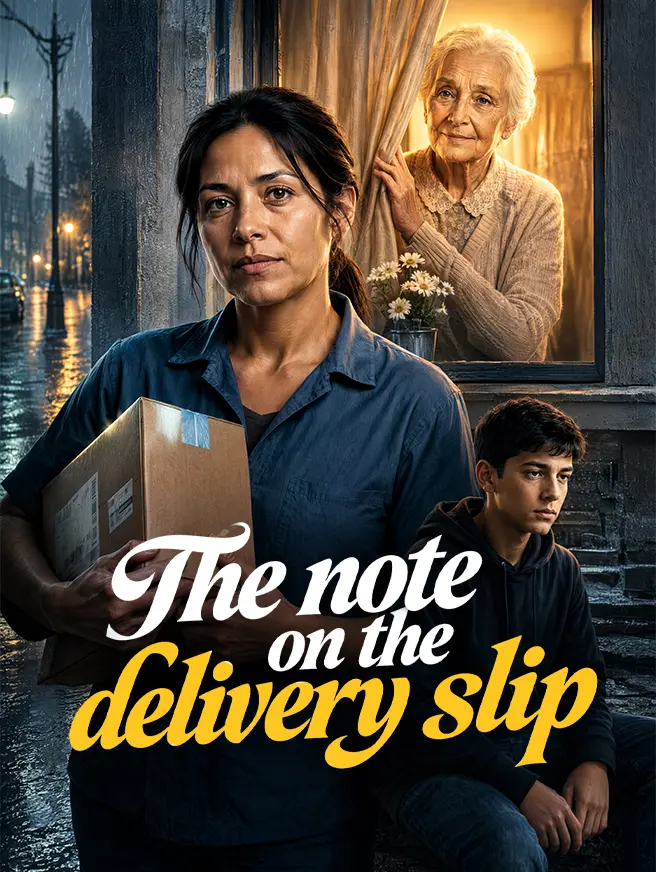 The note on the delivery slip