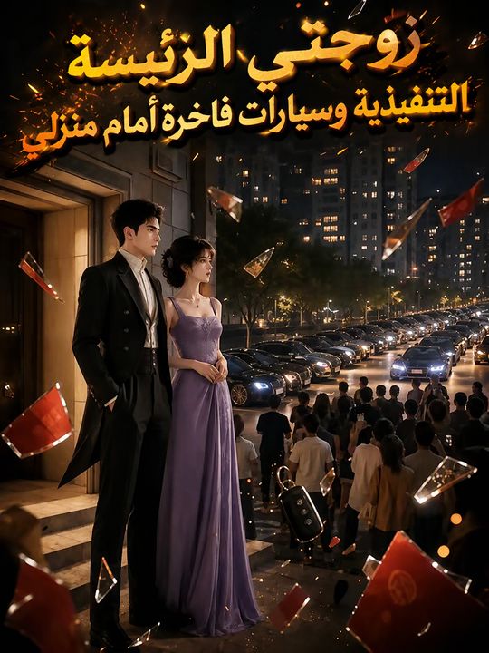 زوجتي الرئيسة التنفيذية وسيارات فاخرة أمام منزلي