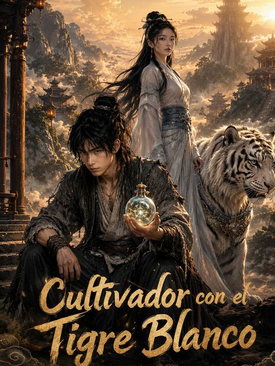 Cultivador con el Tigre Blanco