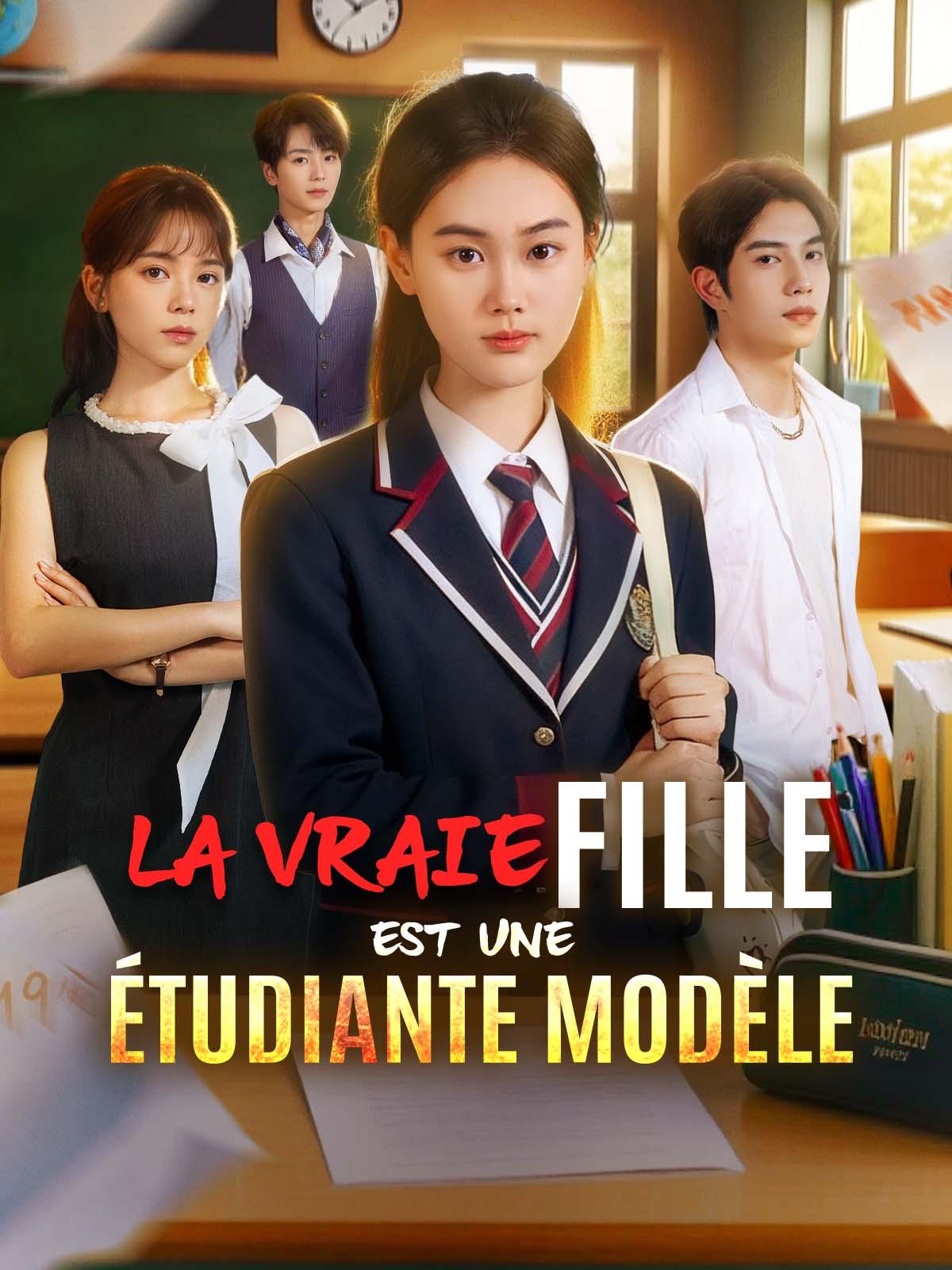 La vraie fille est une étudiante modèle