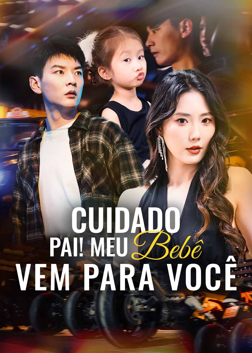 Cuidado, pai! Meu bebê vem para você