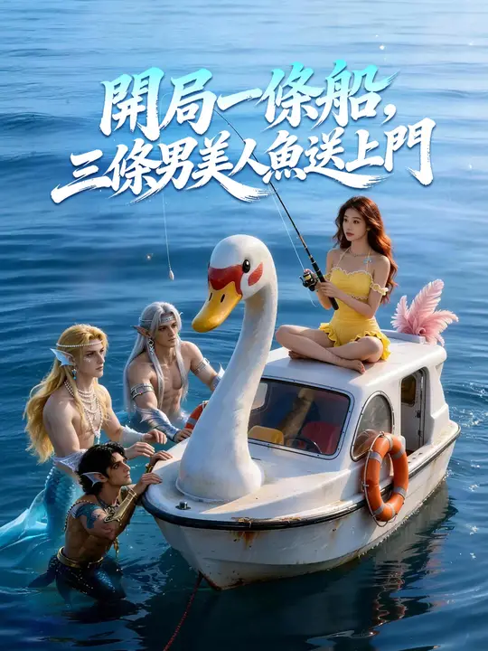 開局一條船，三條男美人魚送上門