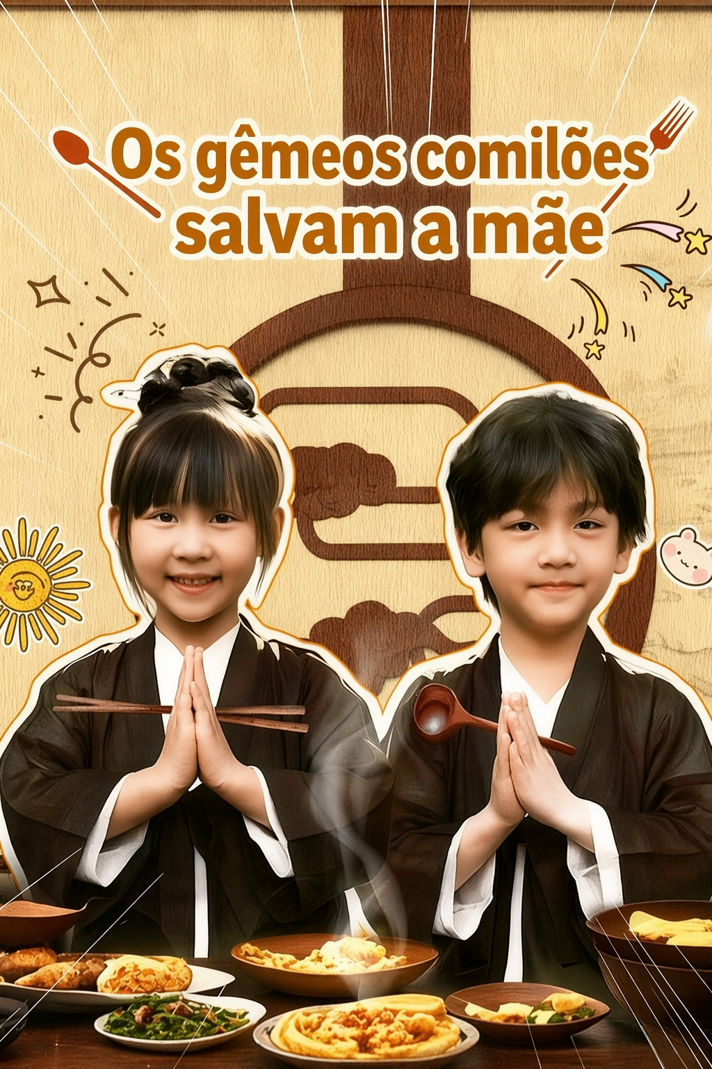 Os gêmeos comilões salvam a mãe