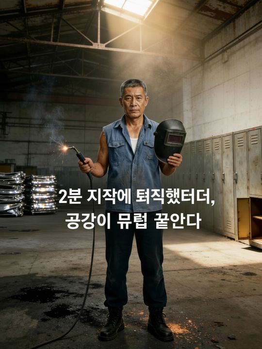 2분 지각에 퇴직했더니, 공장이 무릎 꿇었다