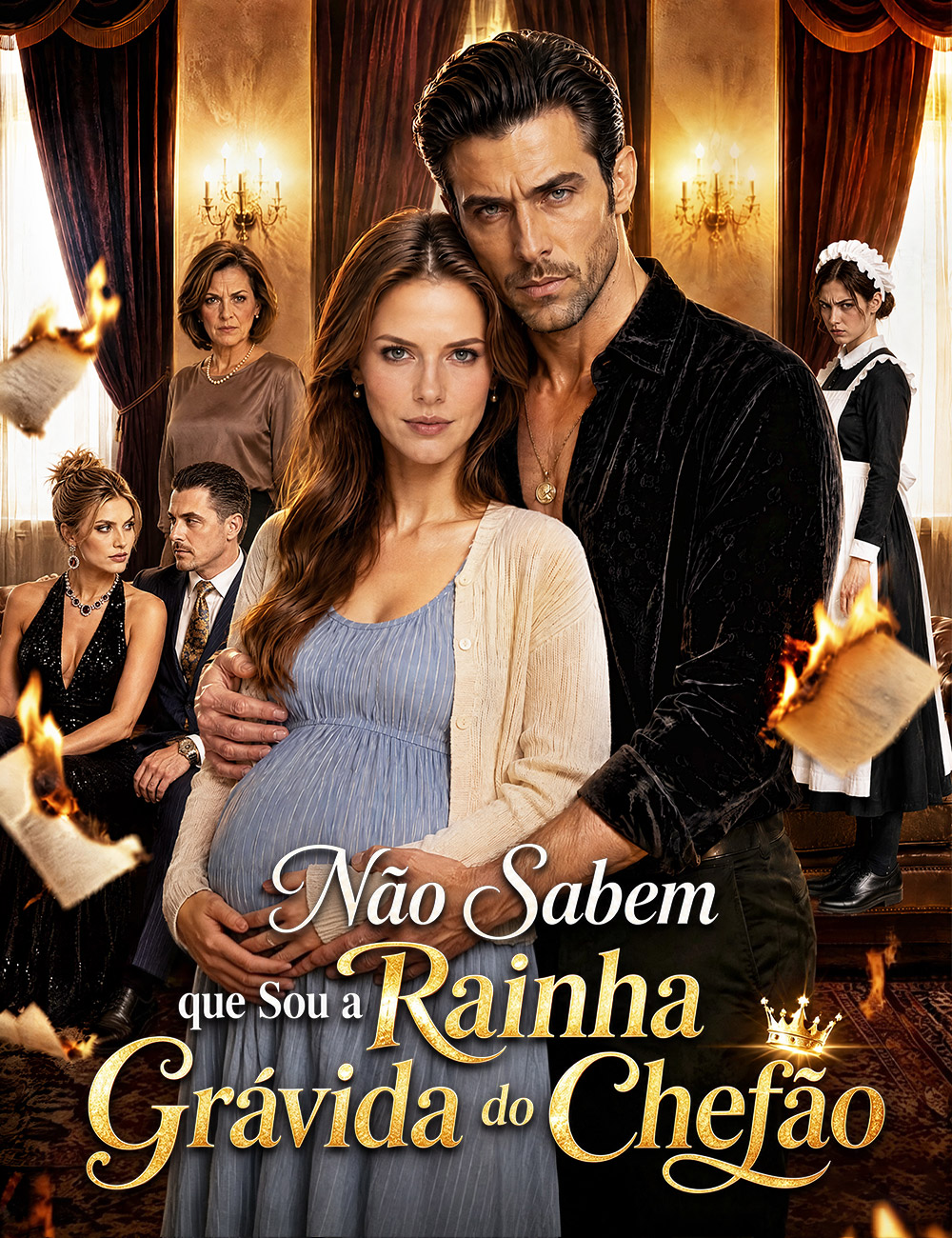 Não Sabem que Sou a Rainha Grávida do Chefão[dublado]