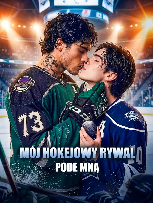 Mój hokejowy rywal pode mną