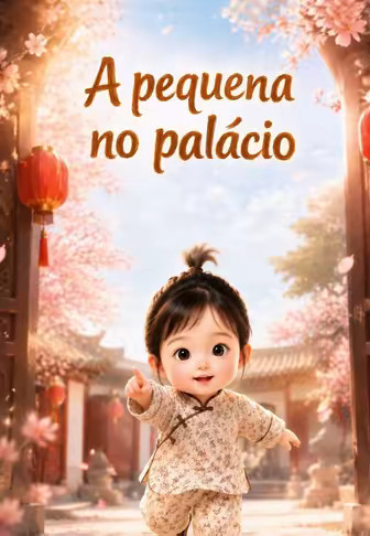 A pequena no palácio