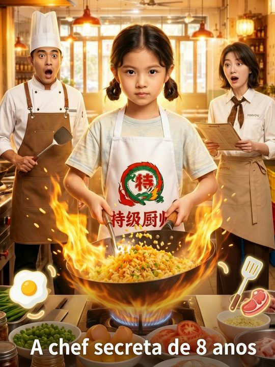 A chef secreta de 8 anos