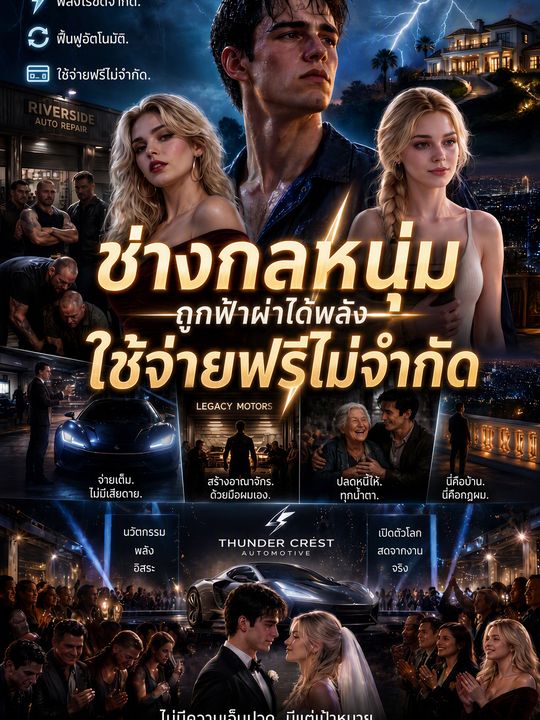 ช่างกลหนุ่มถูกฟ้าผ่าได้พลังใช้จ่ายฟรีไม่จำกัด