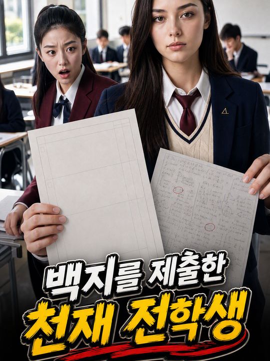 백지를 제출한 천재 전학생