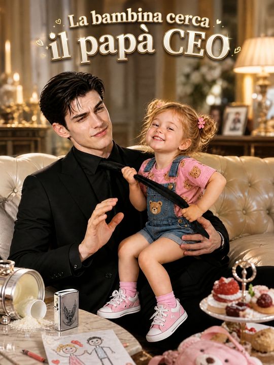 La bambina cerca il papà CEO