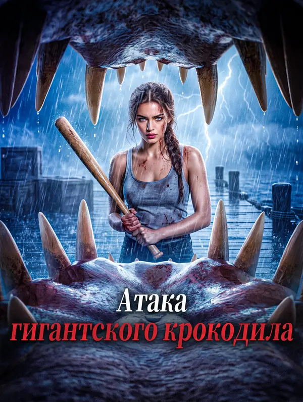 Атака гигантского крокодила