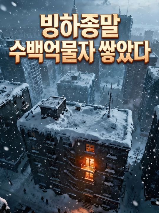 빙하종말 수백억물자 쌓았다