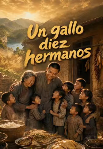 Un gallo diez hermanos