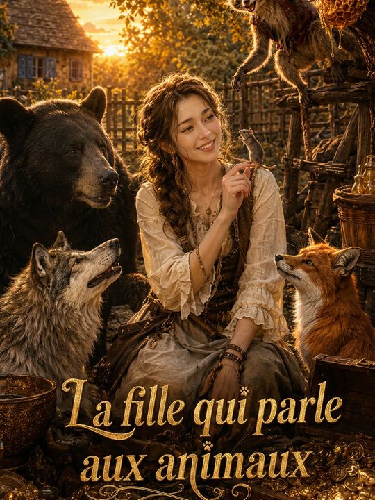 La fille qui parle aux animaux