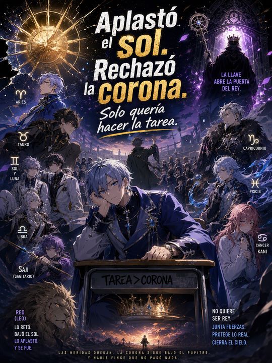 Aplastó el sol. Rechazó la corona. Solo quería hacer la tarea.