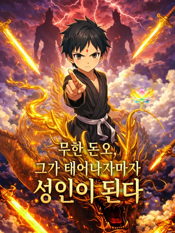 무한 돈오, 그가 태어나자마자 성인이 된다