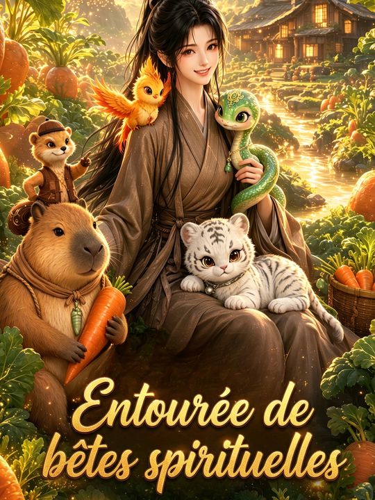 Entourée de bêtes spirituelles