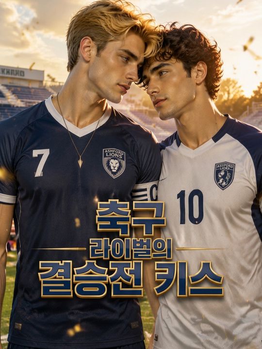 축구 라이벌의 결승전 키스