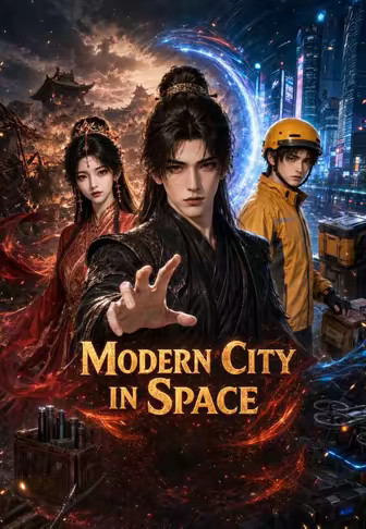 Modern City in Space