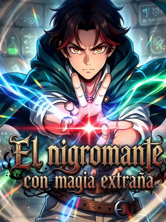 El nigromante con magia extraña