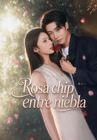 Rosa chip entre niebla