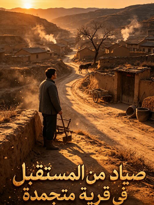 صياد من المستقبل في قرية متجمدة