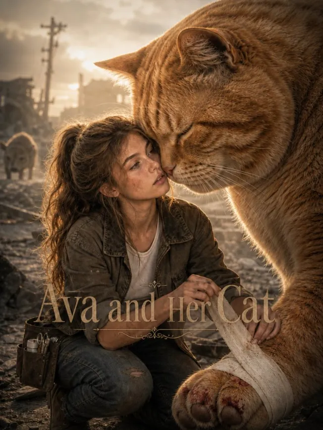 Ava and her cat