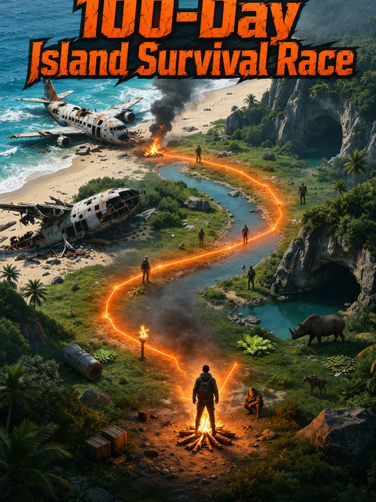 100-Day Island Survival Race