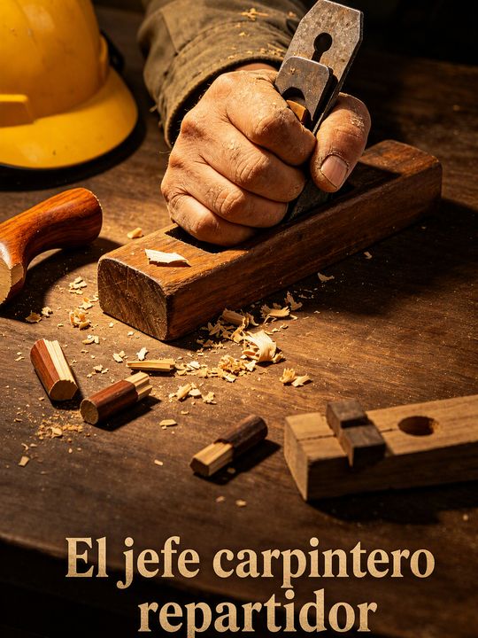 El jefe carpintero repartidor
