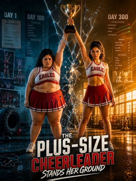 La pom-pom girl ronde tient tête