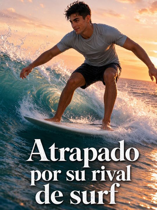 Atrapado por su rival de surf
