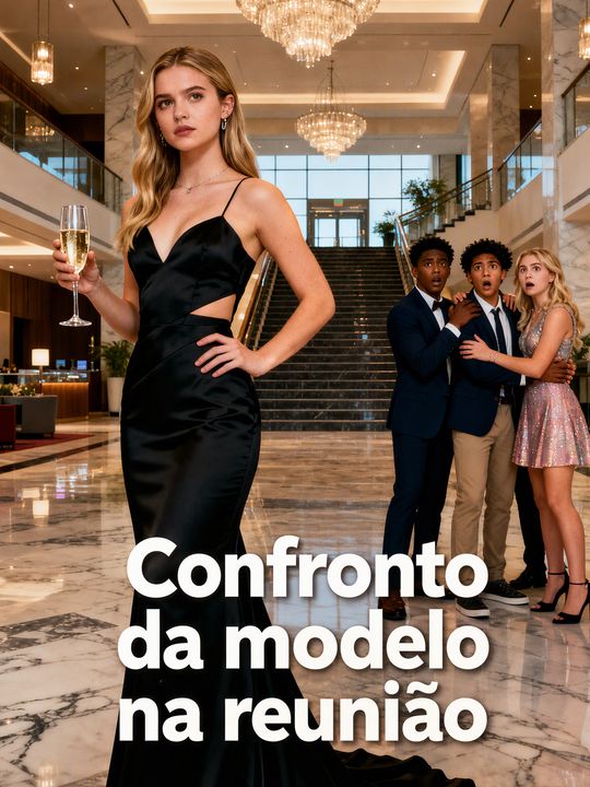 Confronto da modelo na reunião