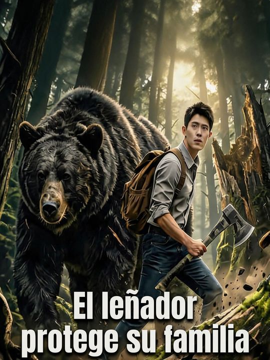 El leñador protege su familia