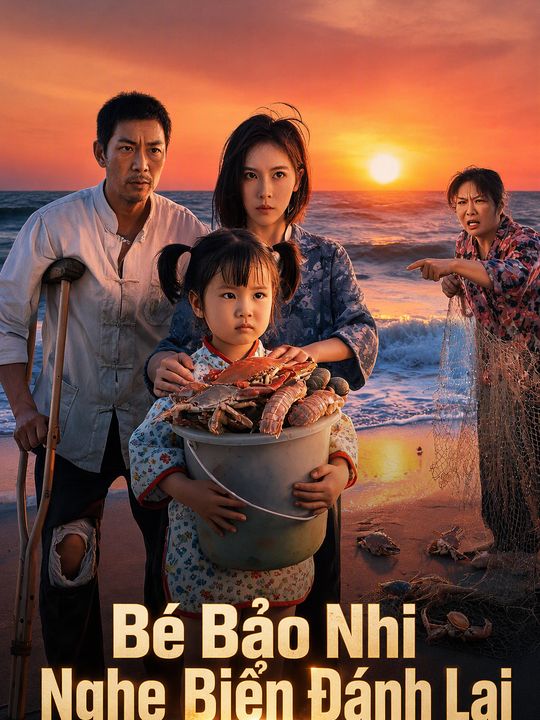 Bé Bảo Nhi Nghe Biển Đánh Lại