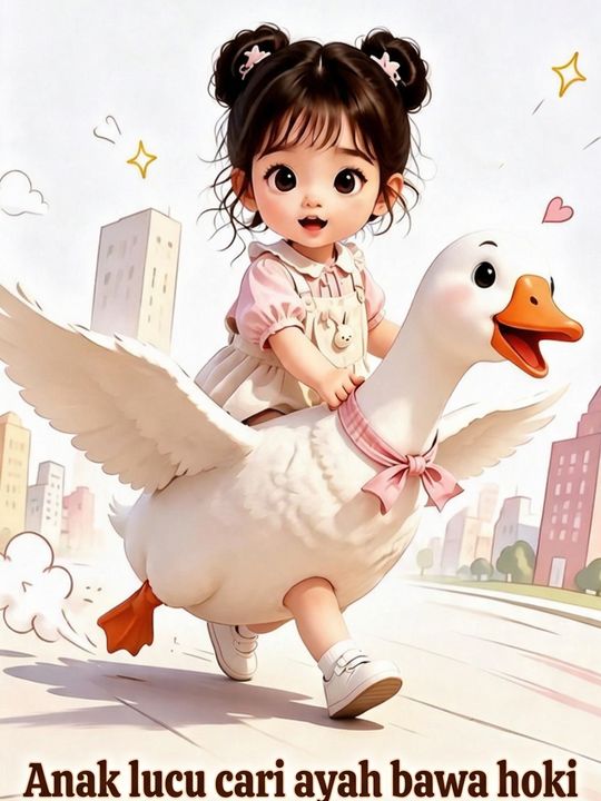 Anak lucu cari ayah bawa hoki