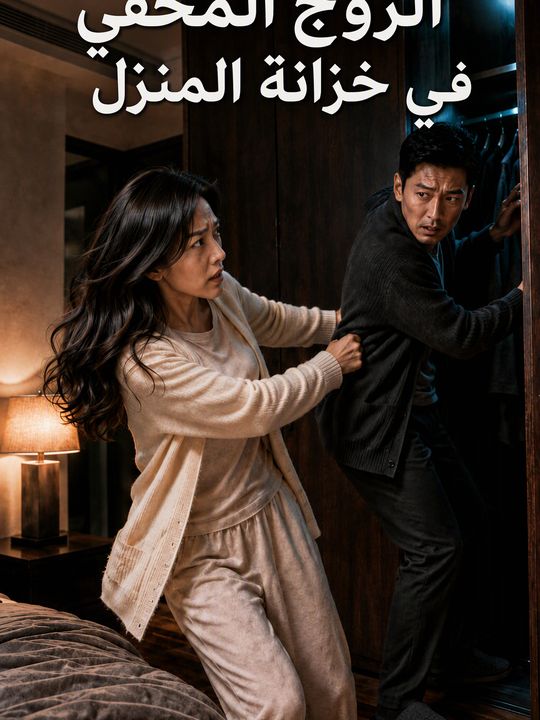 الزوج المخفي في خزانة المنزل