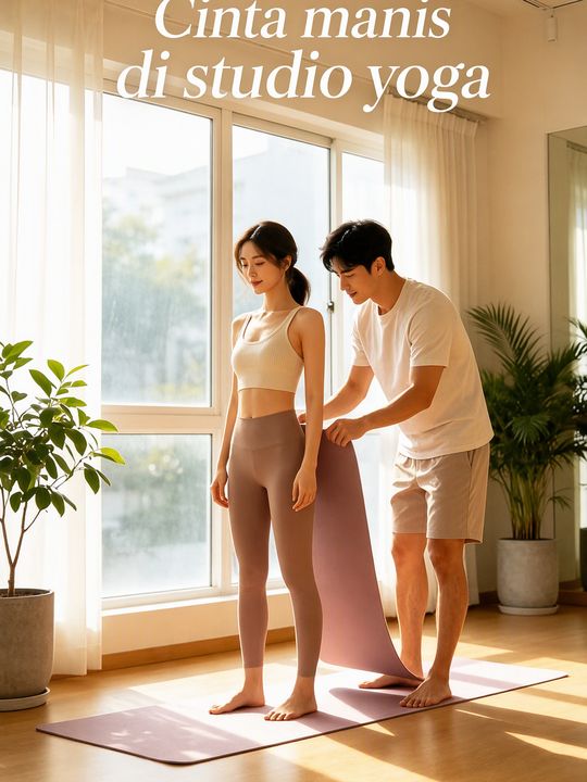 Cinta manis di studio yoga