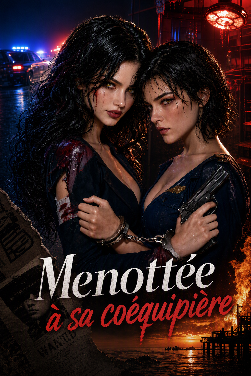 Menottée à sa coéquipière