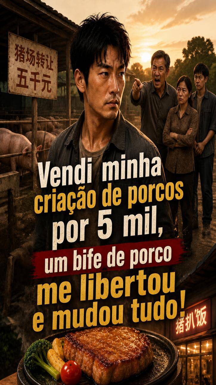 Vendi minha criação de porcos por 5 mil, um bife de porco me libertou e mudou tudo!