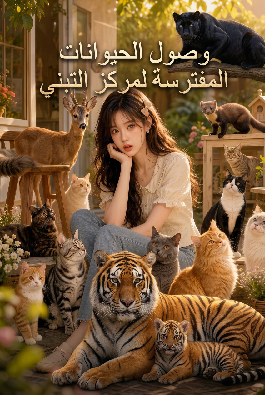 وصول الحيوانات المفترسة لمركز التبني